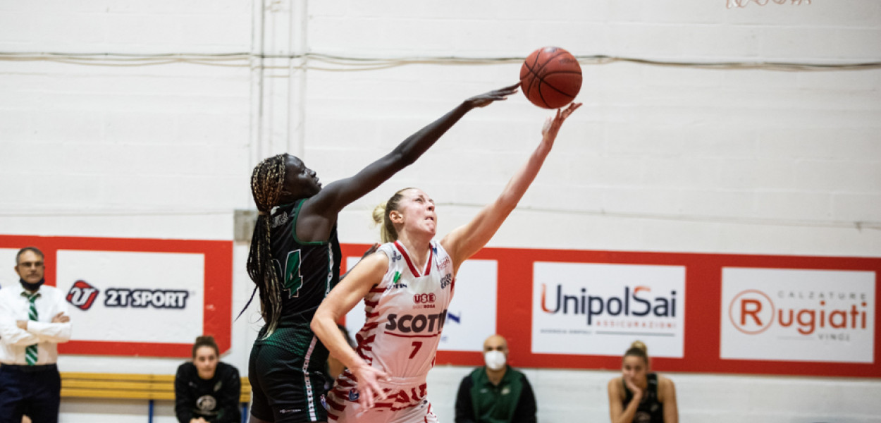 Nina Premasunac nel match di campionato con Ragusa