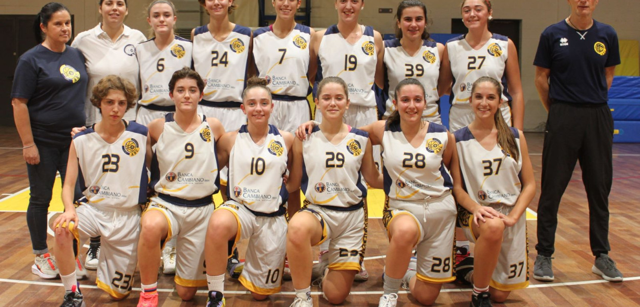 L'Under 19 targata Bc Castelfiorentino e Use Rosa Scotti
