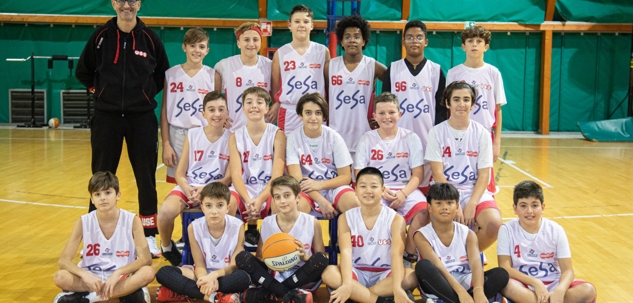 Il gruppo Under 13 bianco
